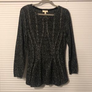 NWT Cupio Black & Silver Sweater